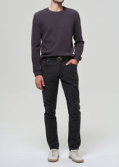 Adler Slim Perform Twill in Charred Cedar