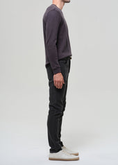 Adler Slim Perform Twill in Charred Cedar
