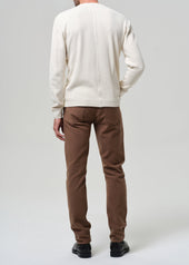 Adler Slim Perform Twill in Deep Brown