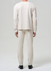 Adler Slim Perform Twill in Ecru