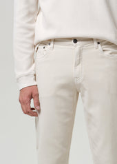 Adler Slim Perform Twill in Ecru