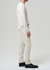 Adler Slim Perform Twill in Ecru