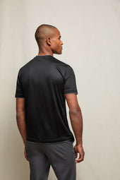 T-shirt in 100% cotone nera