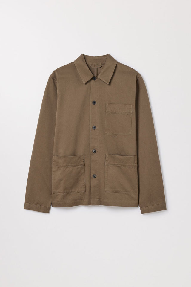 Overshirt Organic Cotton Fine Twill Asket