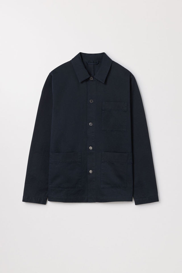 Overshirt Organic Cotton Fine Twill Asket
