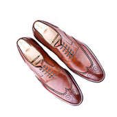 Long Wing Full Brogued Five Eyelet Derby