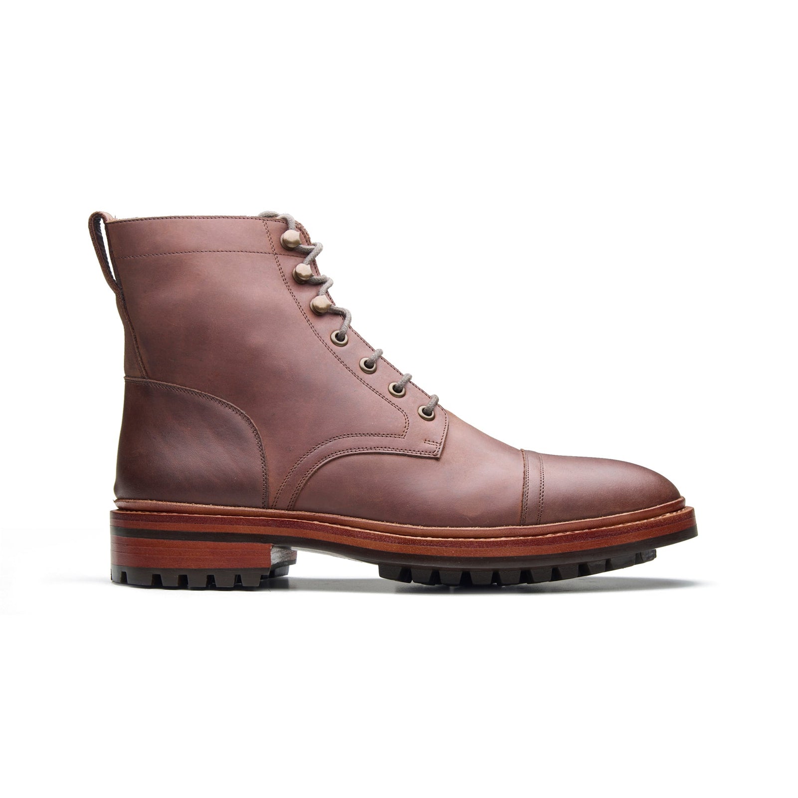 Dixon Cap Toe Derby Boot Pullup Hand Welted Stout Boots