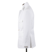 Safari Jacket In White Linen