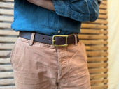 No. 640 Founders Buckle Belt, Black