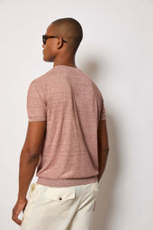 Maglia manica corta terracotta