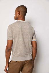 Maglia manica corta tortora