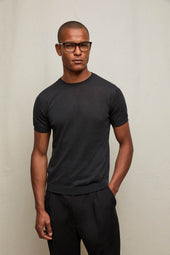Maglia manica corta nero assoluto
