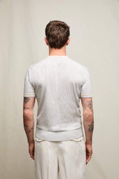 Maglia manica corta grigio perla
