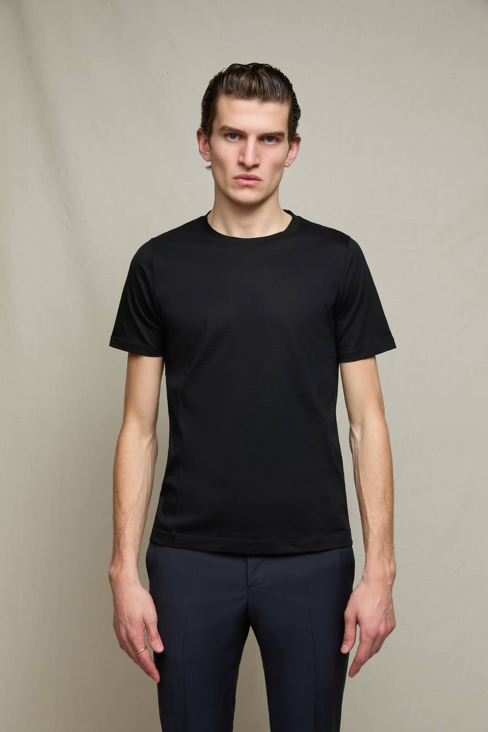 T Shirt In Cotone Nera