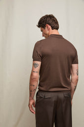 Polo in maglia moka inteso