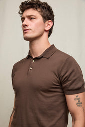 Polo in maglia moka inteso