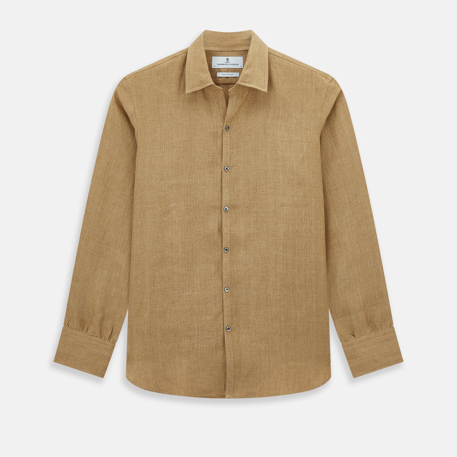 Camel Linen Windsor Shirt