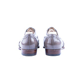 Wing Tipped Dress Oxford Fully Brogued In Grey