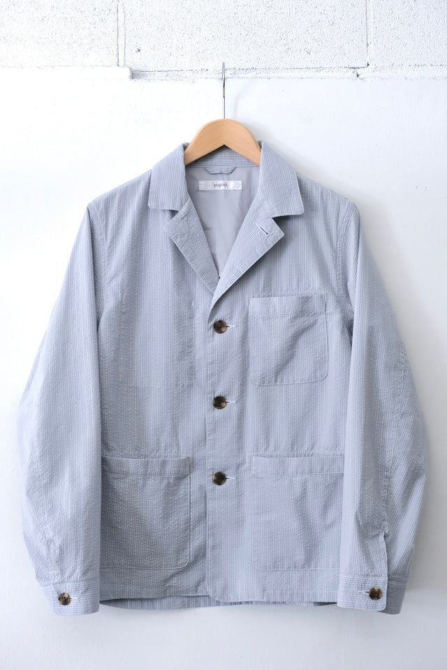 FUJITO Work Jacket Sax,Brown | Directors Web Shop powered by BASE