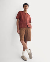 Linen Resort Shirt | Henna Red