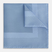 Pale Blue Dot Silk Pocket Square