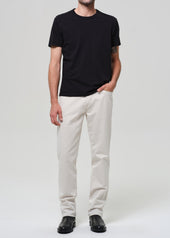 Elijah Straight Comfort Stretch Linen in Natural