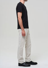Elijah Straight Comfort Stretch Linen in Natural