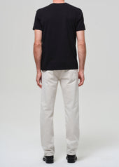 Elijah Straight Comfort Stretch Linen in Natural