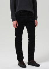 Elijah Straight Stretch Corduroy in Black