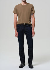 Elijah Straight Cashmere Denim in Falcon