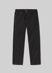 Elijah Straight Comfort Stretch Linen in Washed Black