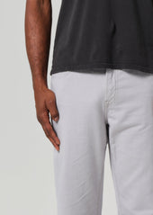 Elijah Relaxed Straight Comfort Stretch Linen in Hematite