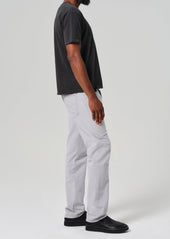 Elijah Relaxed Straight Comfort Stretch Linen in Hematite