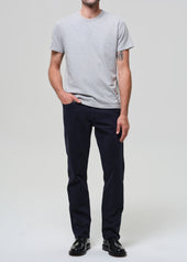 Elijah Straight Comfort Stretch Linen in Navy
