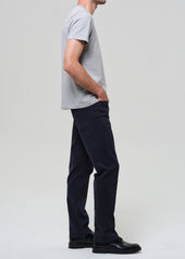 Elijah Straight Comfort Stretch Linen in Navy