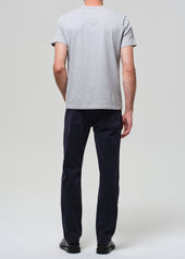 Elijah Straight Comfort Stretch Linen in Navy