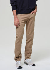 Elijah Straight Comfort Stretch Linen in Sand