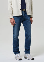 Elijah Straight Archive Denim in Mid Indigo