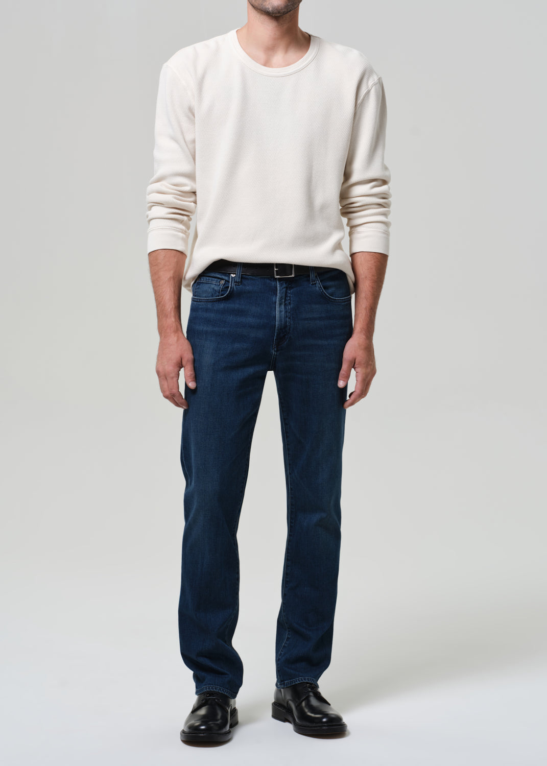 Elijah Straight Tropical Denim in Tinted Dark