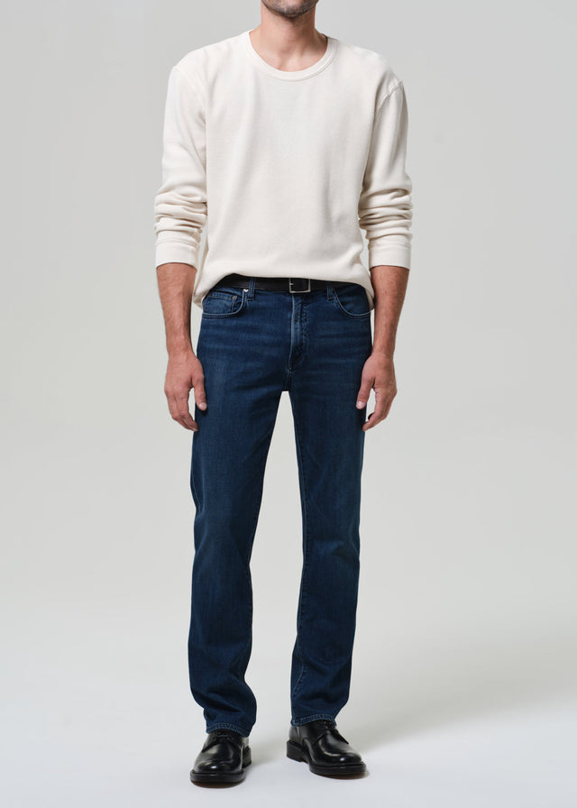 Elijah Straight Tropical Denim in Tinted Dark