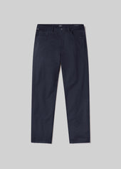 Elijah Straight Comfort Stretch Linen in Night Flight