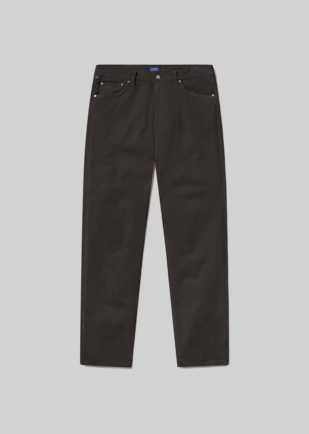 Elijah Straight Cashmere Touch Twill in Forest