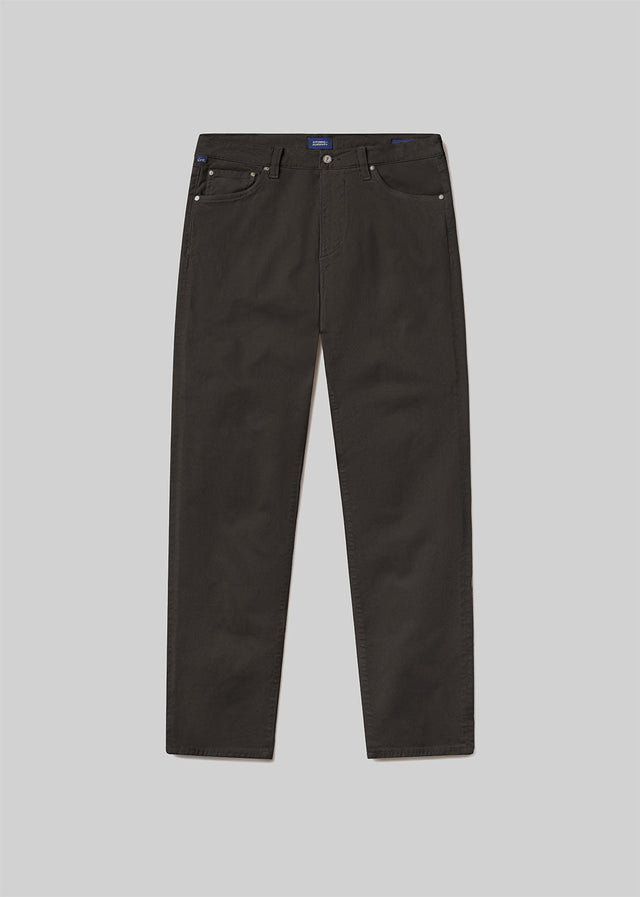 Elijah Straight Cashmere Touch Twill in Forest