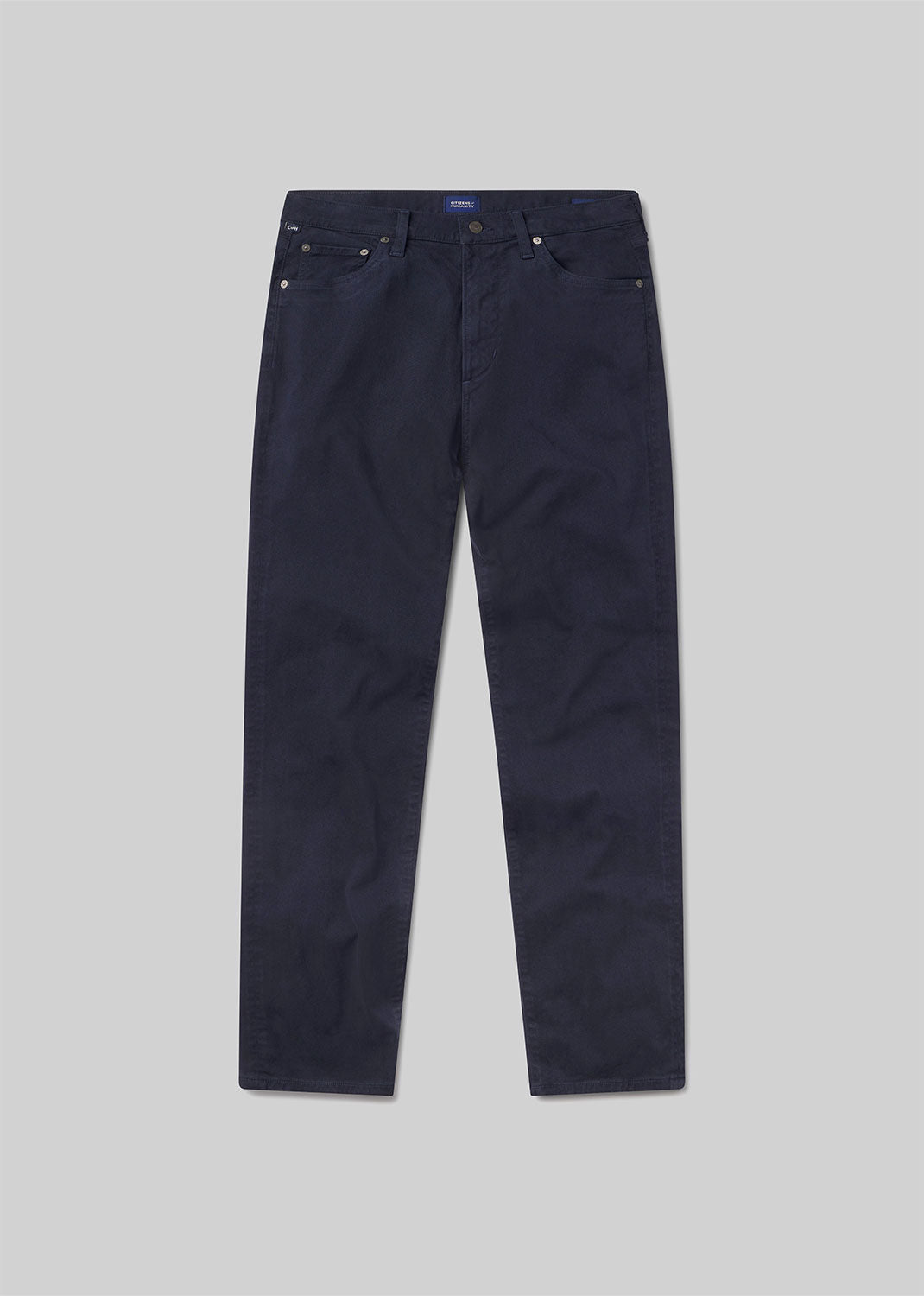 Elijah Straight Cashmere Touch Twill in Navy