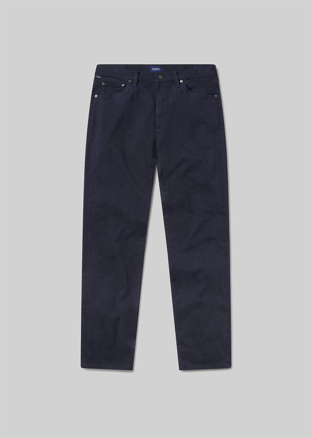 Elijah Straight Cashmere Touch Twill in Navy