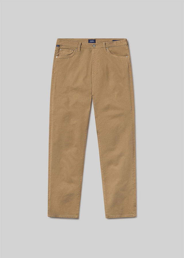 Elijah Straight Cashmere Touch Twill in Tan