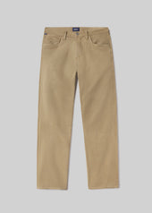 Elijah Straight Cashmere Touch Twill in Olive Khaki