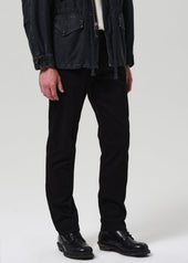 Elijah Straight Cashmere Touch Twill in Black