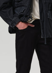 Elijah Straight Cashmere Touch Twill in Black