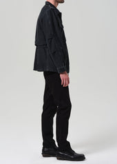 Elijah Straight Cashmere Touch Twill in Black